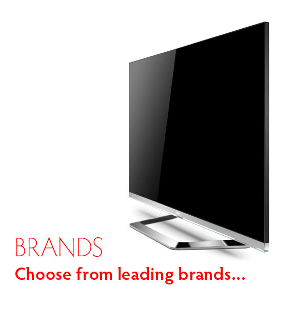 Choose a leading brand Television to rent